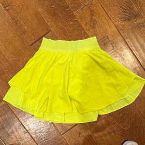 Lululemon Neon Yellow Women's Layered Skirt